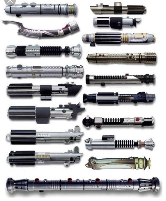 lightsaber hilts by character