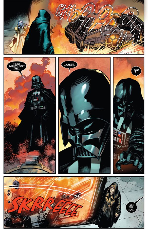 Darth Vader throws down the gauntlet to Emperor Palpatine